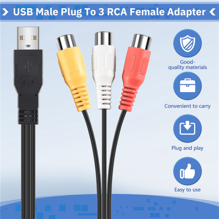 1Pc%20Usb%20Male%20Plug%20To%203%20Female%20Adapter%20Audio%20Converter%20Video%20Av%20A/V%20Cable%20Usb%20To%20Cable%20For%20Hdtv%20Tv%20Television%20Wire%20Cord%20-%20Image%207