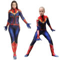 Movie Avengers Captain Halloween Bodysuit Carol Danvers Cosplay Costume Cos Jumpsuit Superhero Costume for Women Girls Boys.