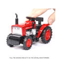 1:32 Simulation Farm Tractor Car Model Light Sound Effect Doors Open Alloy Pull Back Auto Toy Gift Collection. 