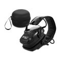 Tactical electronic earmuffs, noise proof earphones to protect hearing - dark green-2.