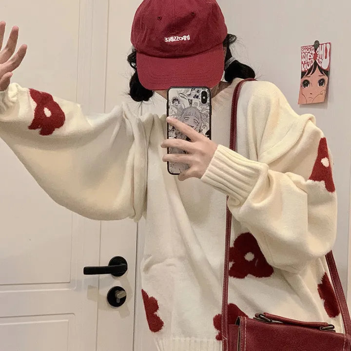 Embroidered%20Little%20Flower%20Pullover%20Sweater%20for%20Female%20Students%20Autumn%20and%20Winter%20New%20Korean%20Style%20Contrast%20Color%20Idle%20Style%20Loose%20Outer%20Wear%20Sweater%20-%20Image%208