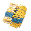 130 Value X 10Pcs 1% Metal Film Resistor 1/2W 0.5W Combo Pack Kit Bulk Resistor Combo Kit Box 1300PCS/Set. 