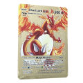 【Serendipity party】New Charizard Vmax 500HP Golden Pokemon Cards in English Iron Metal Pokmo Letters Kids Gift Game Collection Rainbow. 