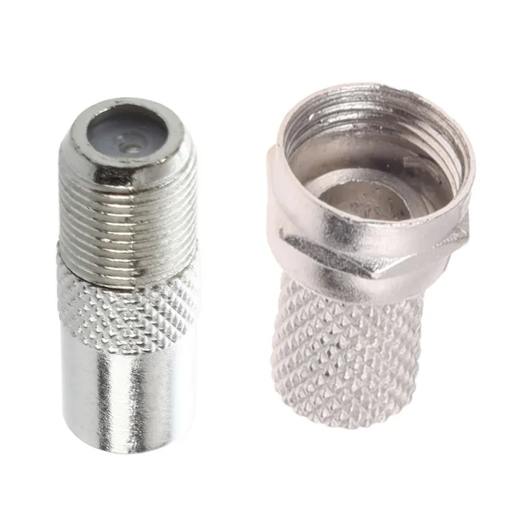 30%20Pcs%20F-Type%20RF%20Connector:10Pcs%20Straight%20Metal%20F%20Type%20Female%20to%20TV%20PAL%20Male%20RF%20Connector%20Adapter%20&%2020Pcs%20CCTV%20RG6%20F-Type%20Twist-On%20Coax%20Coaxial%20Cable%20RF%20Connector%20Male%20-%20Silver%20Tone%20-%20Image%203
