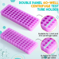 10Pcs Microcentrifuge Tube Rack Polypropylene Test Tube Holder Double.