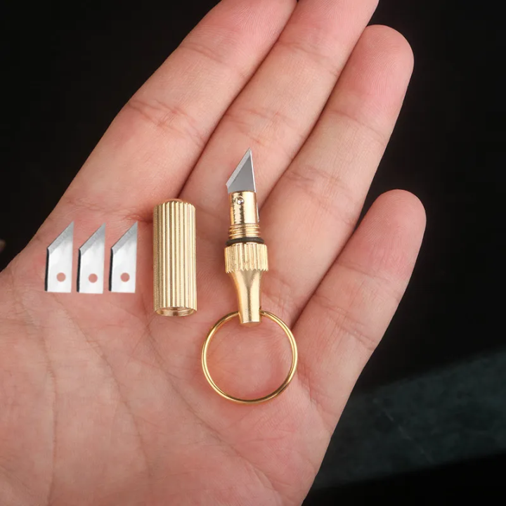 Mini Capsule Pocket Keychain Anti-Cutter Portable Tools Keychain kits Stationary Scissors