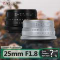 7artisans 25mm F1.8 APS-C Frame Large Aperture Wide Angle Prime Lens for Studio Photography with Sony E Zev-10 X Z M M43 Mount. 