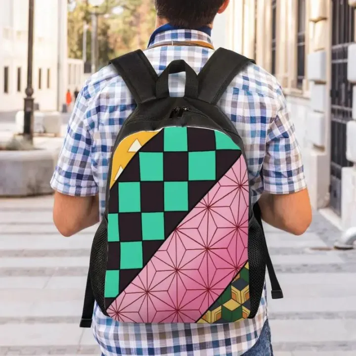 Customized%20Demon%20Slayer%20Kimetsu%20No%20Yaiba%20Backpack%20for%20Women%20Men%20Water%20Resistant%20School%20College%20Anime%20Manga%20Bag%20Print%20Bookbag%20-%20Image%204