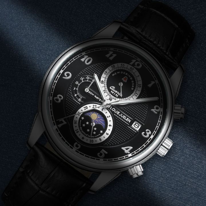 Louis%20Juellen%20Tiktok%20Kwai%20live%20watch%20sun%20moon%20stars%20six%20needle%20multi-function%20men's%20quartz%20watch%20-%20Image%204