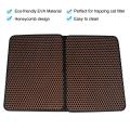 Cat Litter Mat Trapper Double Layer Foldable EVA Cat Litter Trapping Pad with Honeycomb Design Cats Accessories.
