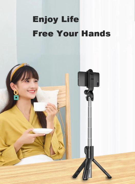 Xt%2002%20Selfie%20Stick%20Bluetooth%20Selfie%20Stick%20Tripod%20For%20Phone%203%20In%201%20Wireless%20Monopod%20For%20Smartphone%20Mobile%20Foldable%20Handheld%20-%20Image%205