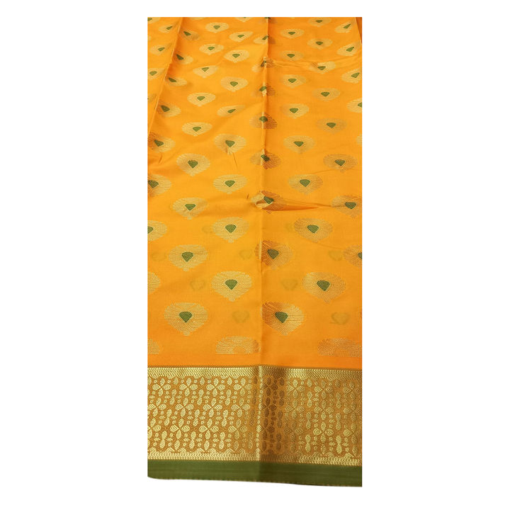 Holud Katan Sharee - Soft Silk Katan Saree - Biyer Gaye Holuder shari - Tat Shari - Special Occasion - Tangail Katan Share - Biyer Gift Sharees - Gift Saree - Paka Rong - Festival Sarees - Party Sharees - 12 Hat Sari