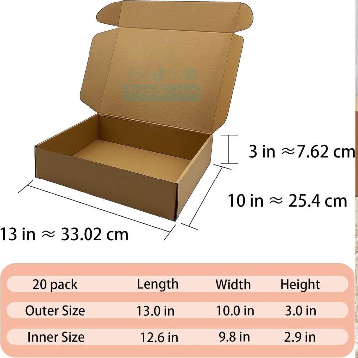 5%20pcs%20Die%20Cut%20Box%20(Brown)%2013%20x%2010%20x%203%20Inc%20Folding%20Type%20Courier%20Small%20Mini%20Mailer%20Packaging%20Shipping%20Box%20Boxes%20E-commerce%20Packaging%20Business%20Parcel%20Box%2013"%20x%2010"x%203"%20Gift%20Birthday%20Wedding%20Book%20Literature%20Product%20Small%20Carton%2013x10x3%20in%20box%2013103%20Packaging%20-%20Image%204
