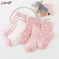 5Pairs Baby Socks Newborn Baby Boy Socks 0-1-3-7Y Kids Pure Cotton Animal Design Fadeless Soft Children's Socks for Girls. 
