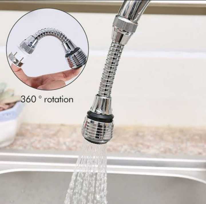Turbo Flex 360 Instant Hands Free Faucet Swivel Spray Sink Hose for kitchen, bathroom & outdoor