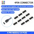 RGB LED Strip Light Connector 4 PIN Needle 10mm for RGB LED Strip Light SMD2835 SMD5050. 