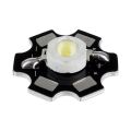 5 Ps 1 Watt LED SMD Chip 3V 3.7V Metal Plate Heat Sink Aluminum Base 20mm PCB DIY LED Light Bulbs  WHITE Color. 