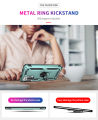 Lereach For Xiaomi Redmi Note 10 Pro / Note 10 Pro Max / Note 10 Pro Mobile Phone Case TUP+PC Hard Ring Car Ring Bracket Shockproof Back Cover. 