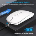 wireless bluetooth M2 dual mode rechargeble backlit lighting ultra slim design compac size portable rgb mouse.