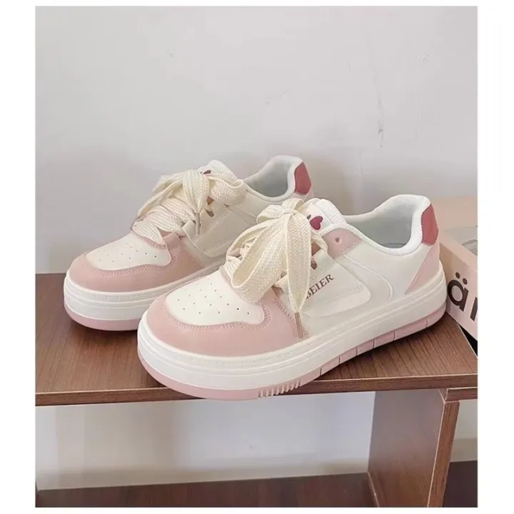 Kawaii%20Canvas%20Casual%20Sneakers%20for%20Women,%20Comfortable%20Knitted%20Upper,%20PVC%20Outsole,%20Size%2036-40,%20Pink%20and%20White%20-%20Image%207