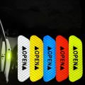 【Mary DAI Store】CK3224#9.3*2.5cm 4 Car anti-collision strips reflective stickers traffic safety warning stickers door opening. 