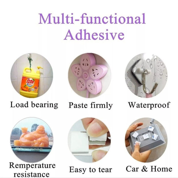 Rhs%20Online%2050%20Pieces%203m%20Double%20Sided%20Foam%20Tape%20Strong%20Pad%20Mounting%20Round%20Square%20Car%20Home%20Adhesives%20Use%20-%20Image%205