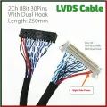 LVDS 2Ch 8bit 30 Pin Right Power Clip Hook System for 1920x1080 1440x900 1600x900 1920x120 resulation.