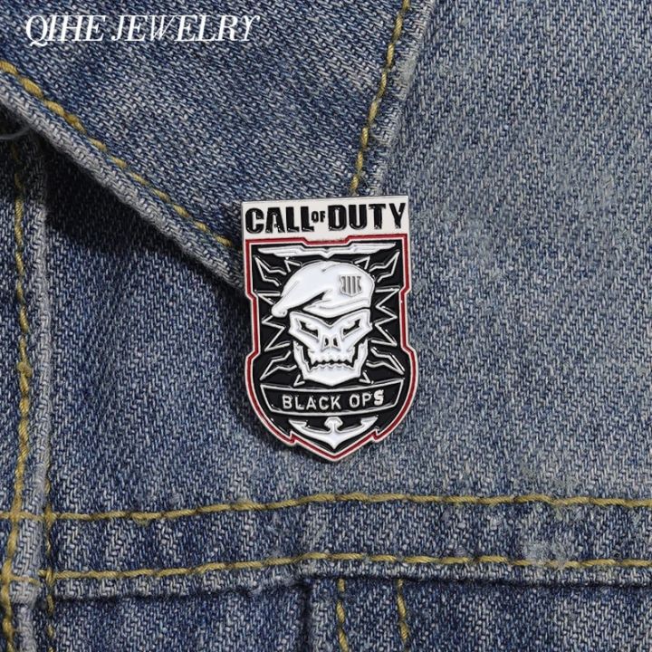 Game Badge Skull Brooch Call Of Duty Enamel Pin Creative Punk Style Lapel Pin Badge Jewelry Decoration Gifts for Friend