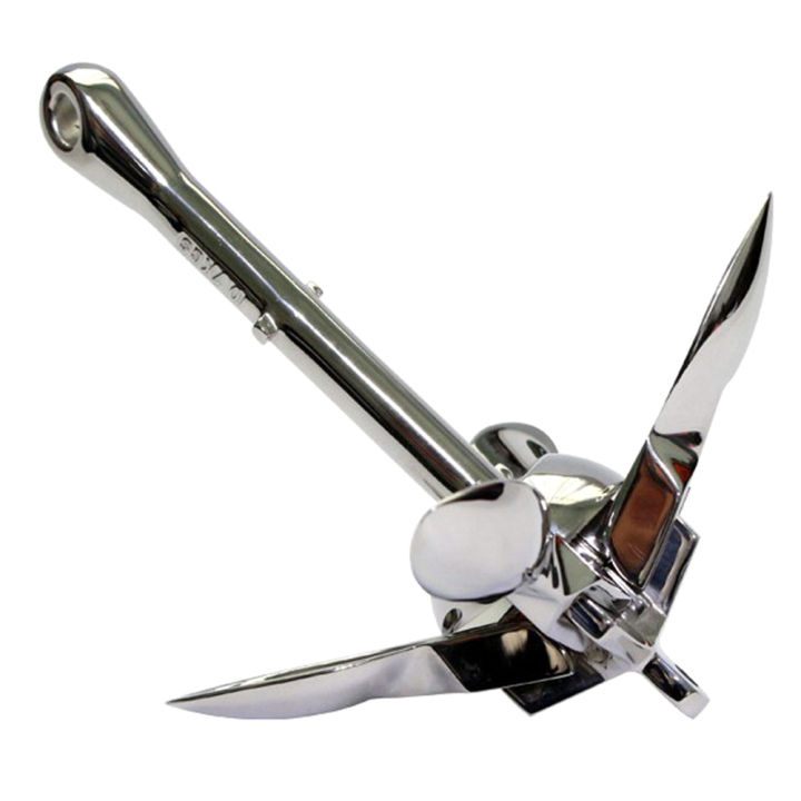 Anchor Guide Inflatable Inflatable Boat Metal Anchor for Dinghy Raft Fishing Boat Kayak 0.7Kg ...