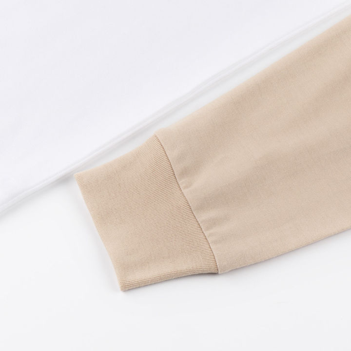 250g%20heavy%20milk%20tea%20khaki%20raglan%20sleeve%20cotton%20solid%20color%20long%20sleeve%20t-shirt%20men's%20loose%20women's%20couple%20wear%20early%20autumn%20-%20Image%204