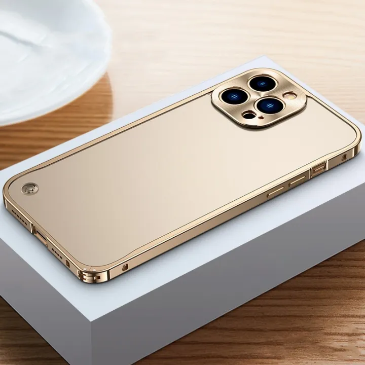 For%20iPhone%2014%20Pro%20Max%20Metal%20Frame%20Frosted%20PC%20Shockproof%20Phone%20Case%20-%20Image%202