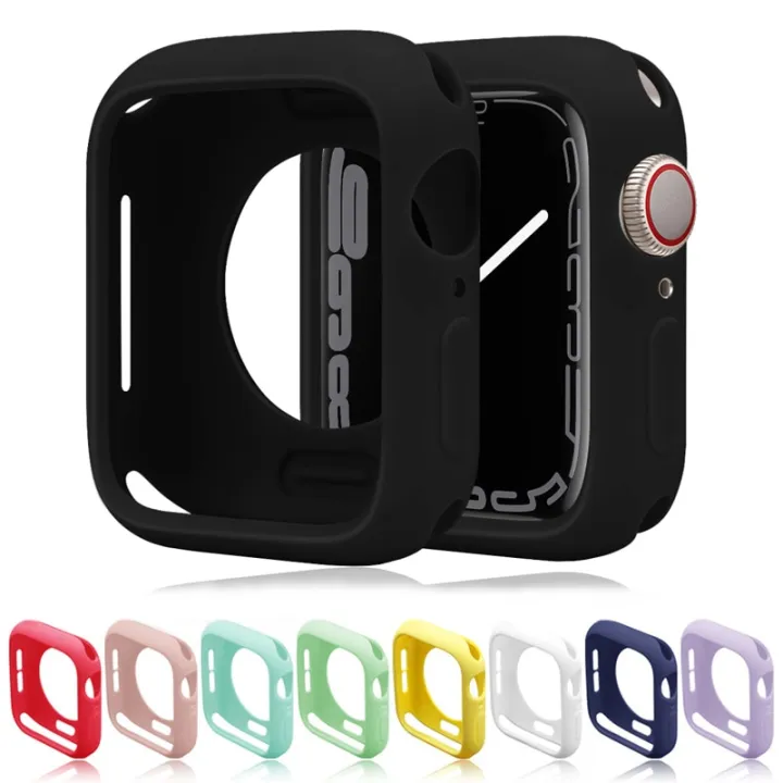 Soft%20Silicone%20Case%20for%20Apple%20Watch%2045mm%2044mm%2042mm%2041mm%2040mm%2038mm%20Cover%20Protection%20Shell%20For%20iWatch%20series%208%207%206%205%204%203%20SE%20Bumper%20-%20Image%203