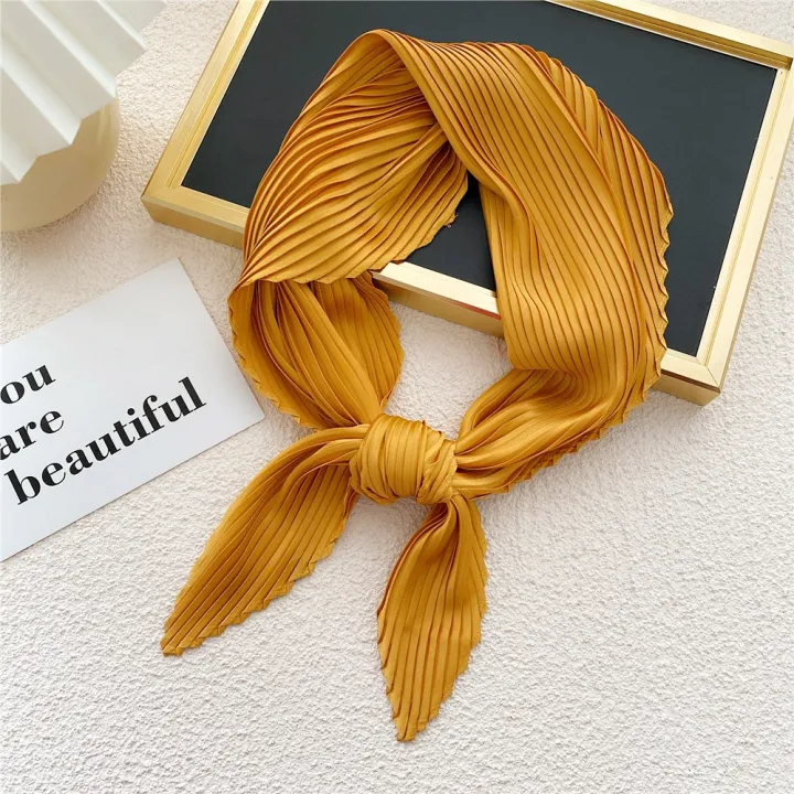 2022%20Pleated%20Satin%20Scarf%20for%20Women%20Neckerchief%20Ribbon%20Square%20Skinny%20Hair%20Tie%20Band%20Kerchief%20Satin%20Foulard%20Scarves%20Headscarf%20-%20Image%202