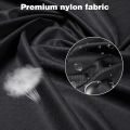 Professional Salon Cape Black Hair Styling Apron with Cap - Elegant Barber Haircut Gown. 