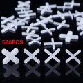 500pcs Tile Spacer Cross Plastic 2mm Tiling Ceramic Tilers Plumbers White Cross Clips Tile Leveling System Tile Locator Gap Tool. 