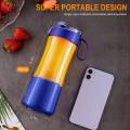 Portable Personal Blender for Smoothie and Shakes - USB Rechargeable Juicer Cup Including Reusable Silicone Straws Black. 
