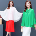 Chiffon Sun Protection Clothing Cloak Robe Women2022Spring and Summer New Sleeveless Shawl Outer Match Loose All-Matching Cardigan Coat.