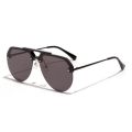 Premium Aviator Shaped Black Sunglass For Men From Lunettes - Traore Black. 