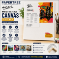 Mont Marte White Stretched Canvas 10×12 Inch for Painting & Artwork. 