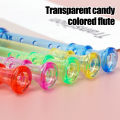 1/2PCS Mini Transparent 6-hole Flute Playful Kids Musical Toy Random Candy Color Clarinet Flute Kids Gift.