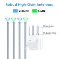 WAVLINK High Power AX1800/AX3000 WiFi6 Outdoor/Indoor Mesh/Router/ Dual Band 2.4G+5G Long Range Four Antennas Extender.