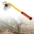 Manual Hand Weeder Loosening Soil Weeder Iron Hardened Strong Heavy Duty Cultivating Planting Weeder for Mulching Yard Cultivating Planting. 