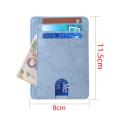 1pc Slim RFID Blocking Leather Wallet Credit ID Card Holder Purse Money Case for Men Women 2018 Fashion Bag 11.5x8x0.5cm.