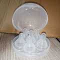 Baby Silicone Nipple Soft Silicone -6pcs With Box.