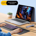 USB 3.0 Type C Adapter Docking Station USB 2.0 Port TF SD Card Reader Audio Output Multi-hub Splitter RJ45 HDMI for Laptop Tablet Phone Disk Converter Macbook Air M1 iPad Pro Samsung S8/S9/Note 8/Note 9, HP. 