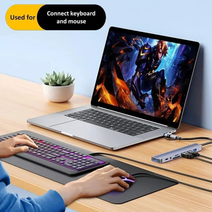 USB%203.0%20Type%20C%20Adapter%20Docking%20Station%20USB%202.0%20Port%20TF%20SD%20Card%20Reader%20Audio%20Output%20Multi-hub%20Splitter%20RJ45%20HDMI%20for%20Laptop%20Tablet%20Phone%20Disk%20Converter%20Macbook%20Air%20M1%20iPad%20Pro%20Samsung%20S8/S9/Note%208/Note%209,%20HP%20-%20Image%202