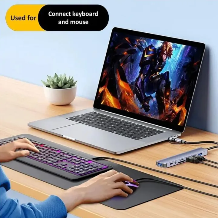 USB%203.0%20Type%20C%20Adapter%20Docking%20Station%20USB%202.0%20Port%20TF%20SD%20Card%20Reader%20Audio%20Output%20Multi-hub%20Splitter%20RJ45%20HDMI%20for%20Laptop%20Tablet%20Phone%20Disk%20Converter%20Macbook%20Air%20M1%20iPad%20Pro%20Samsung%20S8/S9/Note%208/Note%209,%20HP%20-%20Image%202