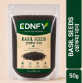 EDNFY Premium Basil Seeds (Tokma Dana) | 100% Natural Sabja Seeds | High Fiber Healthy Superfood.