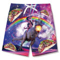Lion Leopard Fight Graphic Shorts Pants Men 3D Dinosaur Printing y2k Board Shorts Summer Hawaiian Swimsuit Cool Surf Swim Trunks.