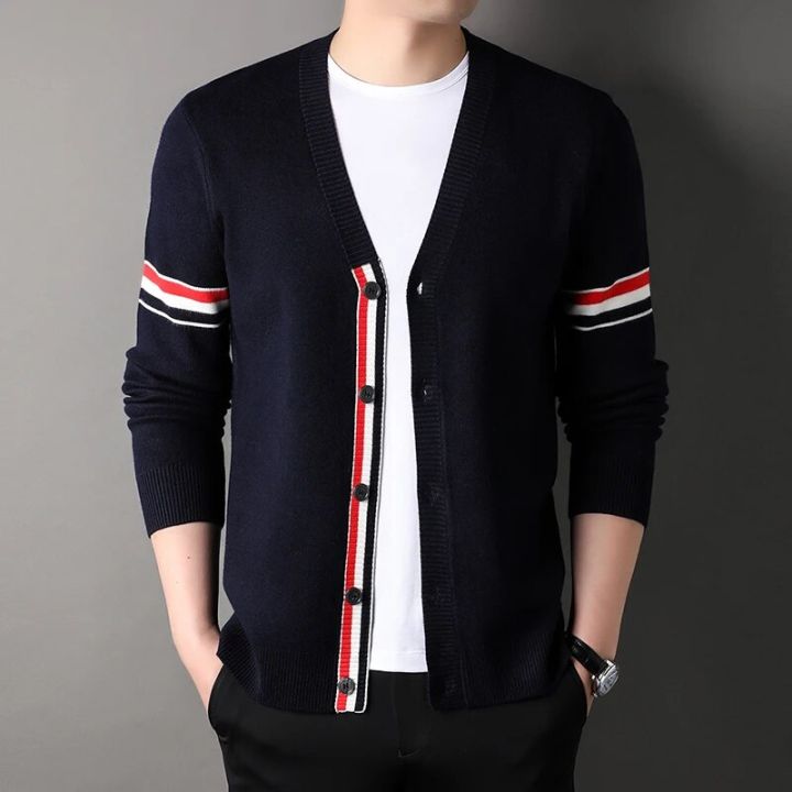 Luxury%20TB%20Fashion%20Brand%20High%20Quality%20Sweaters%20Men%20Slim%20Fit%20V-Neck%20Striped%20Cardigans%204%20Bar%20Clothing%20Cotton%20Casual%20Coat%20Males%20-%20Image%207